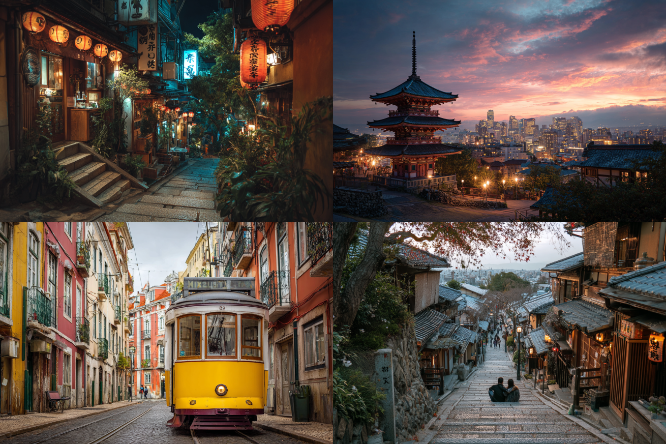 Tokyo, Lisbonne, Barcelone,